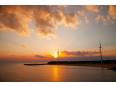 新舞子マリンパークの夕陽