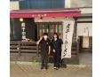 店員さんとテラス前で♪