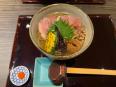 福井梅と鴨ロースの冷やかけそば
