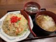 やきめしとミニおろしそばのセット、美味しすぎます。
