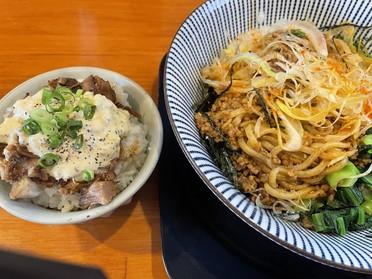 タルチャーごはんと大原あたりのタンタンまぜそば