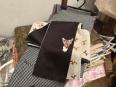 白黒のシックな帯にも猫の刺?が！