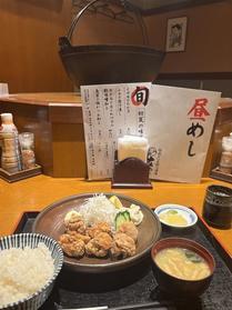 唐揚げ定食！