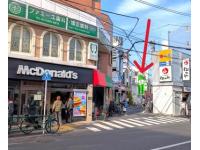 駅前交差点から見えます